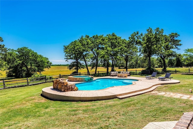 17270 Fm 112, Thrall, TX 76578 - view of pool featuring a patio area and a pool with connected hot tub