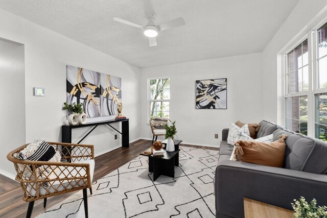 4613 Greenridge Ter, Austin, TX 78745 - living room with light wood-style flooring and a ceiling fan