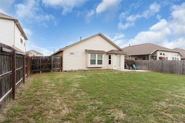rear view of house featuring a patio area
