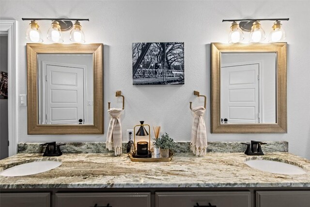 701 W Esparada Dr, Georgetown, TX 78628 - full bathroom featuring double vanity