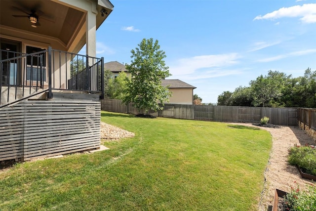 324 Pisa Ln, Georgetown, TX 78628 - view of yard with ceiling fan