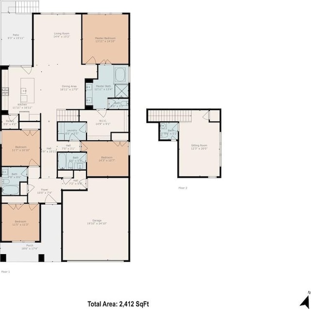 324 Pisa Ln, Georgetown, TX 78628 - floor plan / room layout