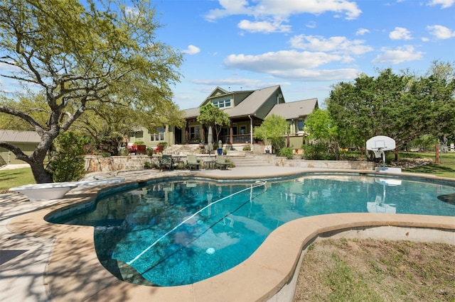 12316 Triple Creek Dr, Dripping Springs, TX 78620 - outdoor pool with a patio