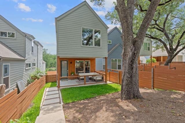 3105 Aldwyche Dr, Austin, TX 78704 - rear view of property with a patio