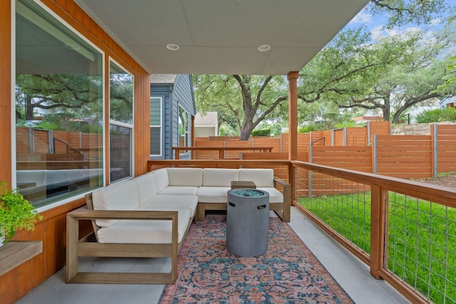 3105 Aldwyche Dr, Austin, TX 78704 - view of patio featuring an outdoor hangout area