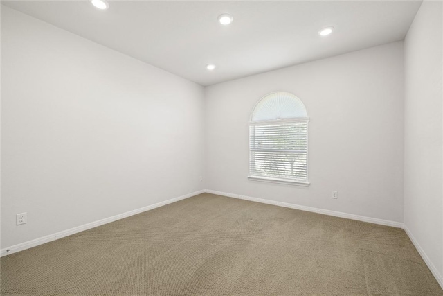 5213 Fresno Ave, Pflugerville, TX 78660 - carpeted spare room featuring recessed lighting and baseboards