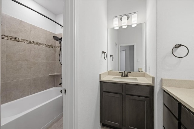 5213 Fresno Ave, Pflugerville, TX 78660 - bathroom with vanity and shower / bath combination