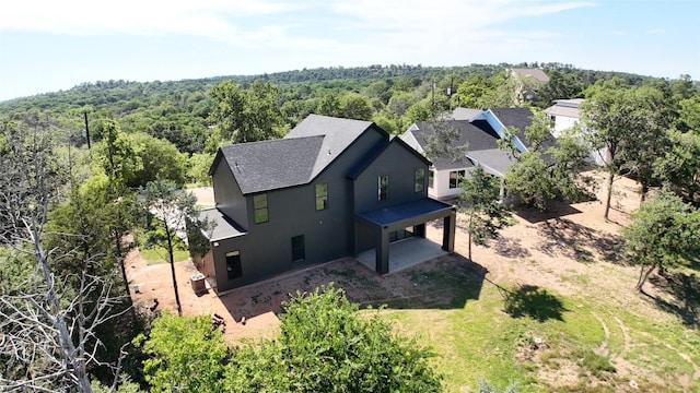 214 Ulupau Cir, Bastrop, TX 78602 - aerial view of property and surrounding area with a forest