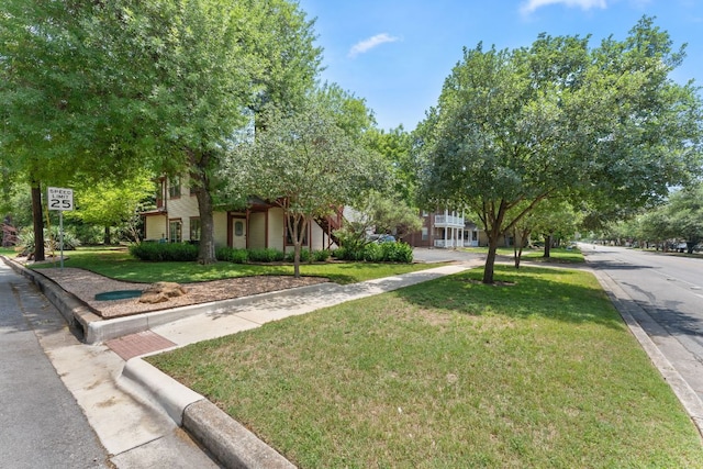 4015 Speedway Unit 1, Austin, TX 78751 - obstructed view of property featuring a front yard