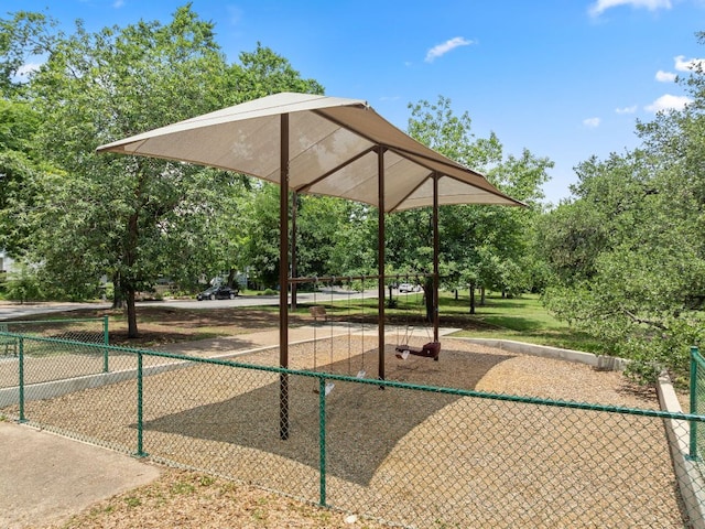 4015 Speedway Unit 1, Austin, TX 78751 - view of property's community with fence and view of wooded area