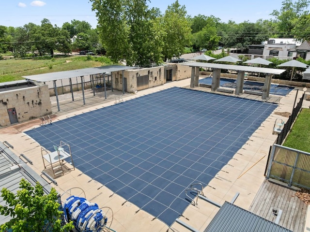 4015 Speedway Unit 1, Austin, TX 78751 - view of swimming pool with view of scattered trees