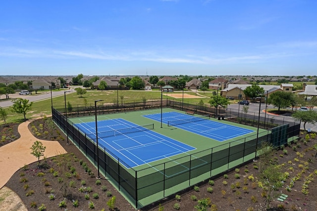 19817 Chayton Cir, Pflugerville, TX 78660 - view of tennis court with a residential view
