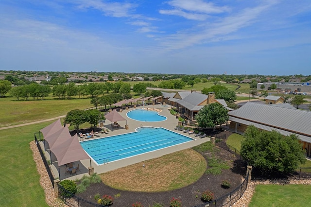 19817 Chayton Cir, Pflugerville, TX 78660 - community pool featuring a patio area