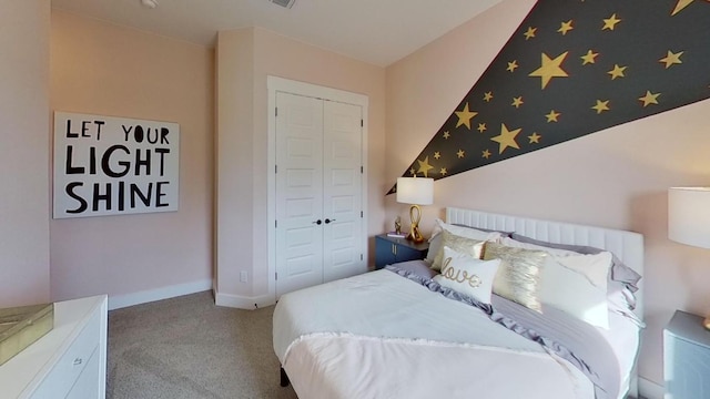 1026 Painted Horse Dr, Georgetown, TX 78633 - bedroom featuring carpet flooring and a closet