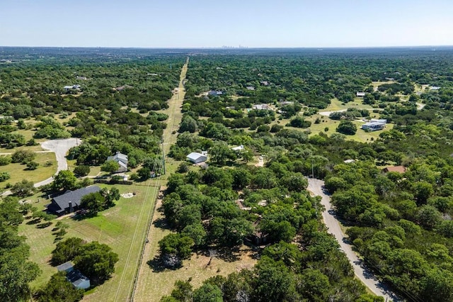 16704 Post Oak Gln, Austin, TX 78737 - aerial view of a heavily wooded area