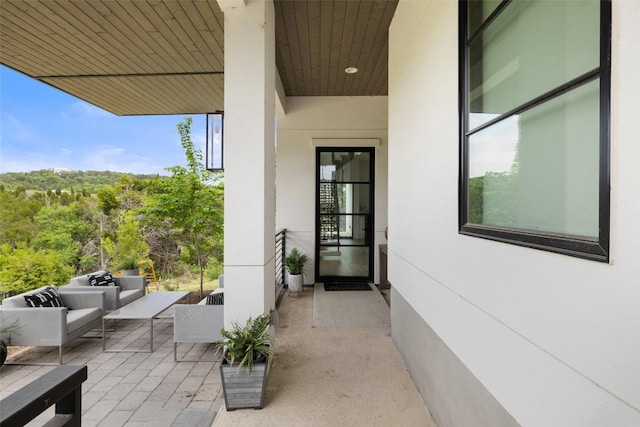 903 Alexia Ln, Austin, TX 78746 - view of patio / terrace featuring an outdoor living space