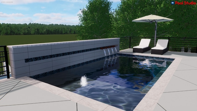 903 Alexia Ln, Austin, TX 78746 - view of swimming pool featuring a view of trees