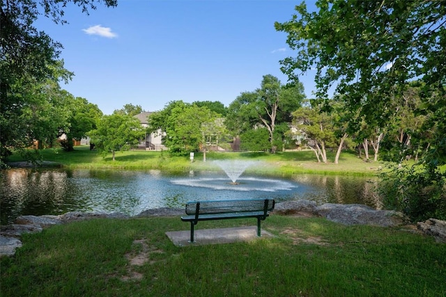 17112 Crescent Heights Trl, Austin, TX 78717 - view of home's community with a water view and a lawn