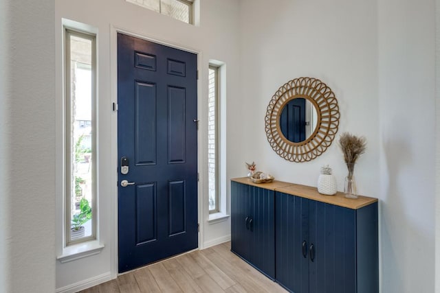 1314 Overture Pl, Round Rock, TX 78681 - foyer entrance featuring light wood-style floors and baseboards
