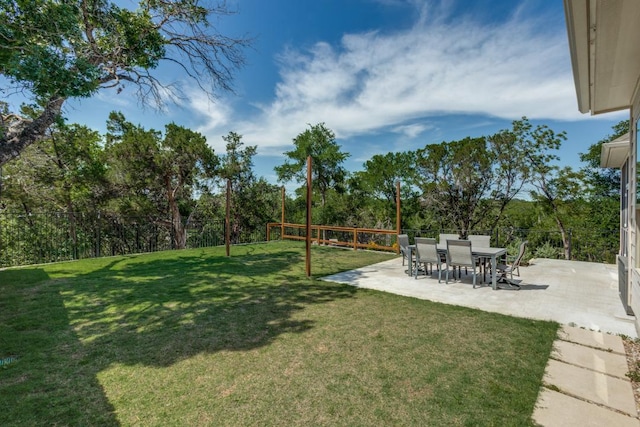 1314 Overture Pl, Round Rock, TX 78681 - view of grassy yard with a patio