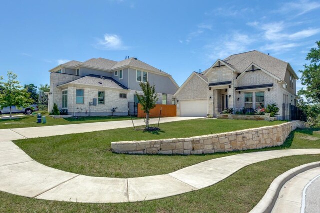 1314 Overture Pl, Round Rock, TX 78681 - view of front facade featuring concrete driveway, an attached garage, and brick siding