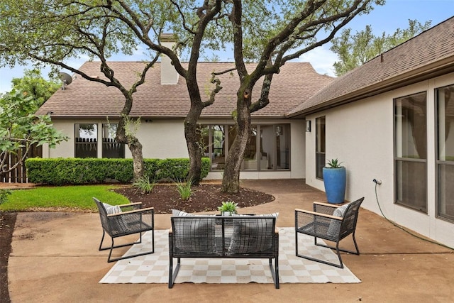 210 Hazeltine Dr, Lakeway, TX 78734 - view of patio featuring an outdoor hangout area