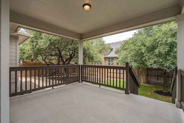 212 Beretta Cir, Georgetown, TX 78628 - view of patio / terrace with fence