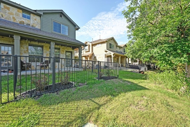 3101 Davis Ln Unit 6402, Austin, TX 78748 - view of yard with covered porch