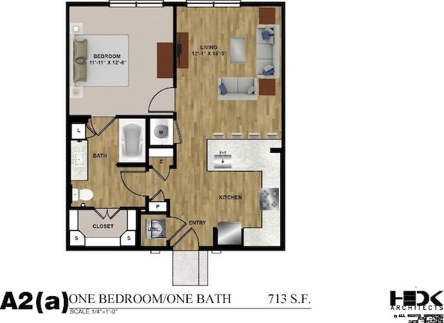 6324 N Lamar Blvd Unit 212, Austin, TX 78752 - room layout