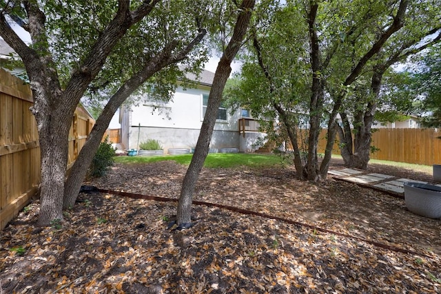 view of fenced backyard
