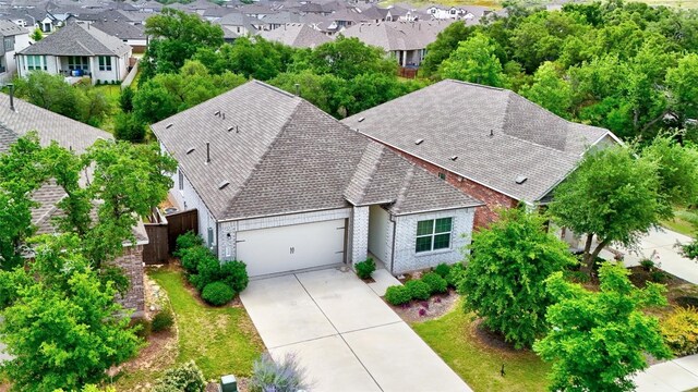 aerial view of residential area