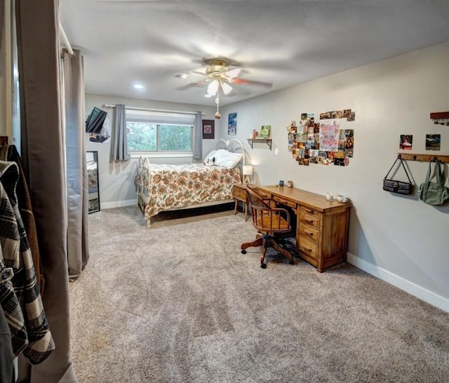 11408 Spicewood Pkwy, Austin, TX 78750 - bedroom featuring carpet floors, a desk, and ceiling fan