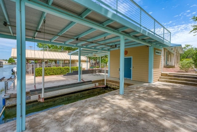 521 E Briarway Dr, Granite Shoals, TX 78654 - view of patio with a water view