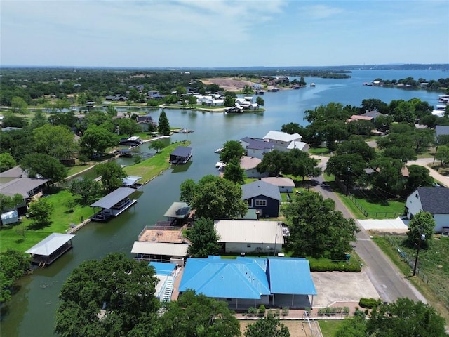 521 E Briarway Dr, Granite Shoals, TX 78654 - aerial perspective of suburban area with a large body of water