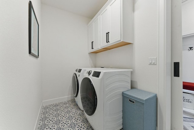 604 Buena Onda Way, Lakeway, TX 78738 - washroom with cabinet space and separate washer and dryer