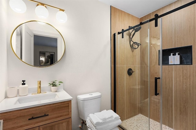 2209 Forest Bend Dr, Austin, TX 78704 - full bath with vanity and a stall shower