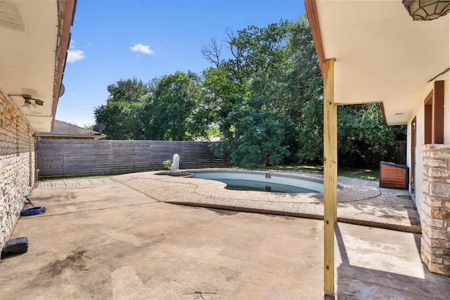 7008 Beckett Rd, Austin, TX 78749 - view of swimming pool with a patio area and a fenced backyard