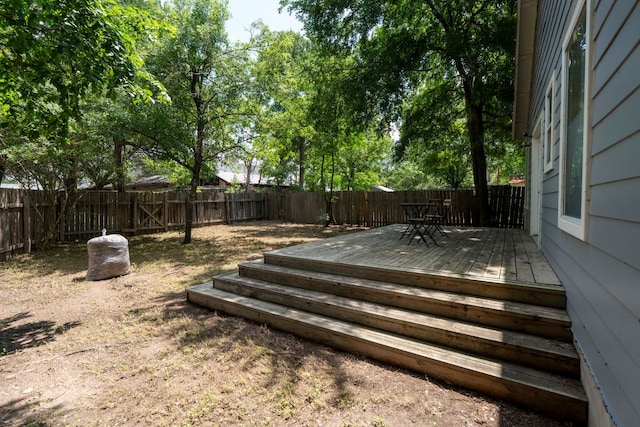 716 W 35th St, Austin, TX 78705 - deck featuring a fenced backyard