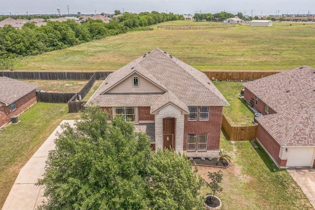 view from above of property