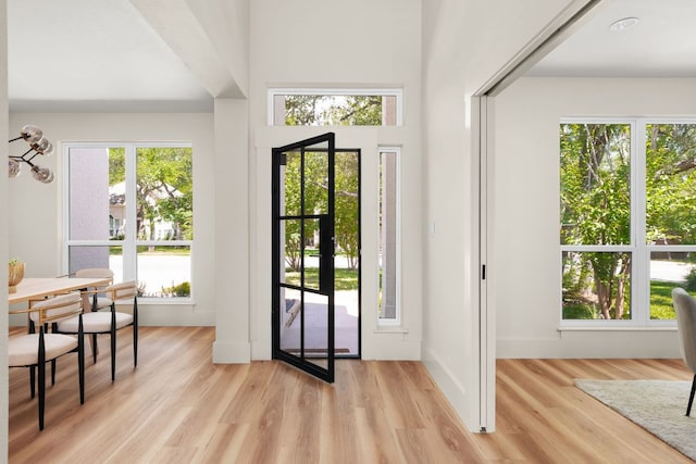 6909 Larue Belle Cv, Austin, TX 78739 - entrance foyer with light wood-style flooring and baseboards