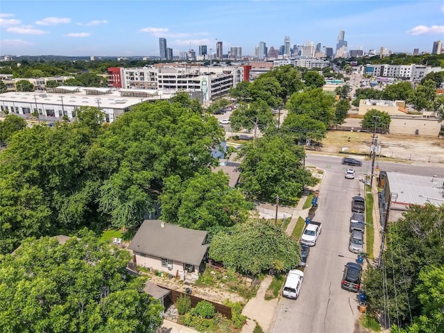 drone / aerial view of a skyline view