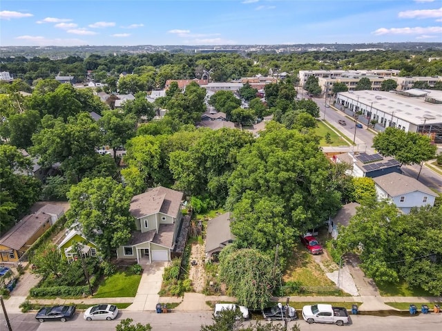aerial view of residential area