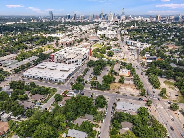 drone / aerial view of a skyline view