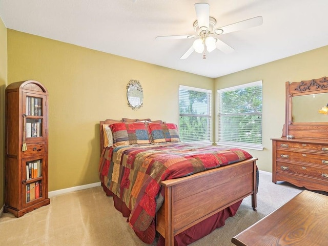 14928 Thatcher Dr, Austin, TX 78717 - bedroom with carpet floors, baseboards, and ceiling fan