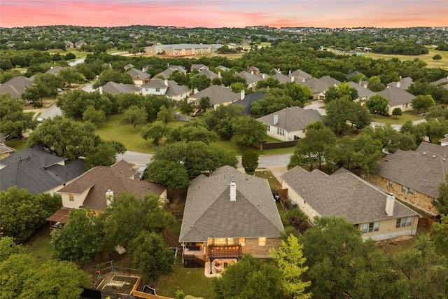 240 Maeves Way, Austin, TX 78737 - aerial view at dusk of a residential view