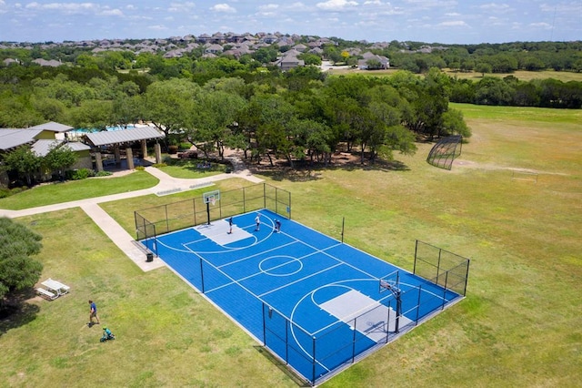 240 Maeves Way, Austin, TX 78737 - view of basketball court featuring community basketball court and view of wooded area