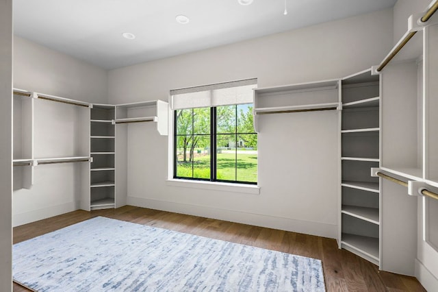 811 Wade Rd, New Braunfels, TX 78132 - walk in closet featuring wood finished floors