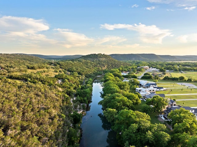 811 Wade Rd, New Braunfels, TX 78132 - drone / aerial view of a water and mountain view