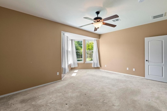 109 Silver Lace Ln, Round Rock, TX 78664 - empty room featuring ceiling fan, carpet flooring, and baseboards