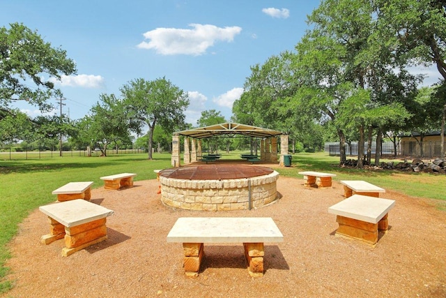3933 Kristencreek Ln, Round Rock, TX 78681 - view of property's community with a gazebo and a yard